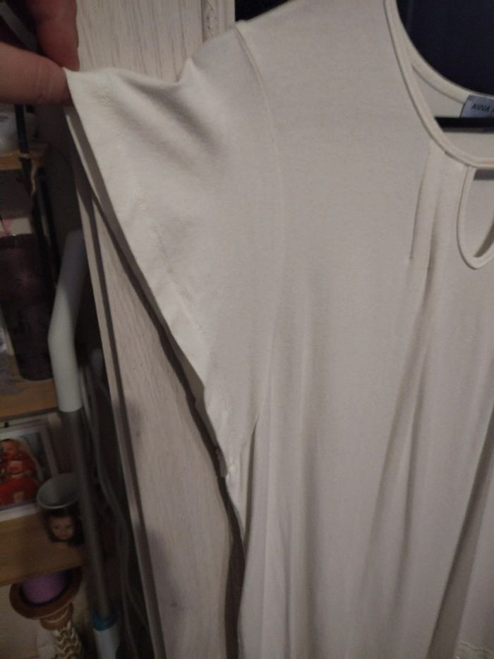 Tee shirt long blanc - photo numéro 3