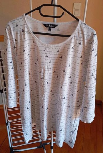 Tee-shirt manches 3/4 100% coton Taille 46/48