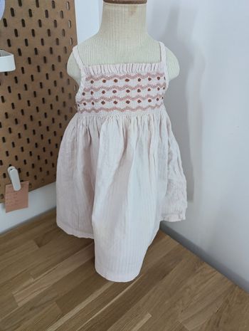 Robe bout'chou 12 mois rose