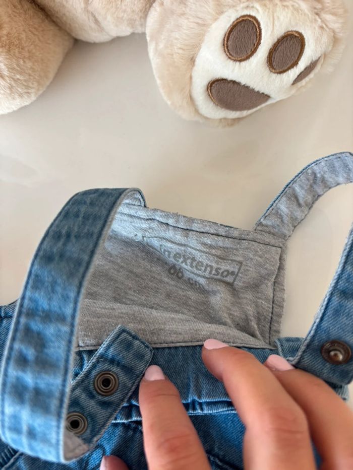 Salopette en jeans 6 mois - photo numéro 4