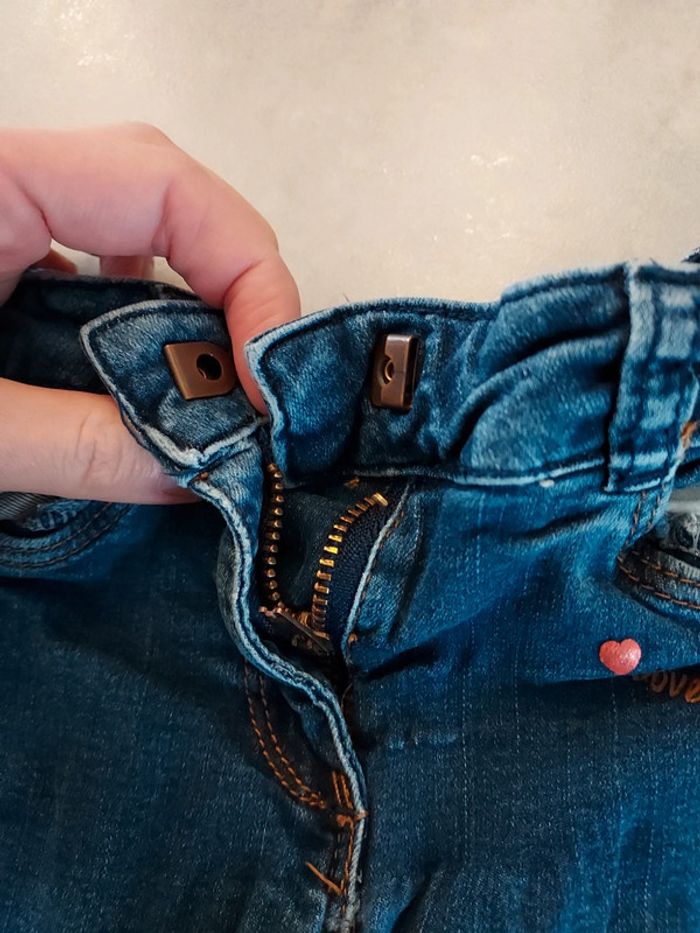 Jeans fille bleu foncé Orchestra - photo numéro 3