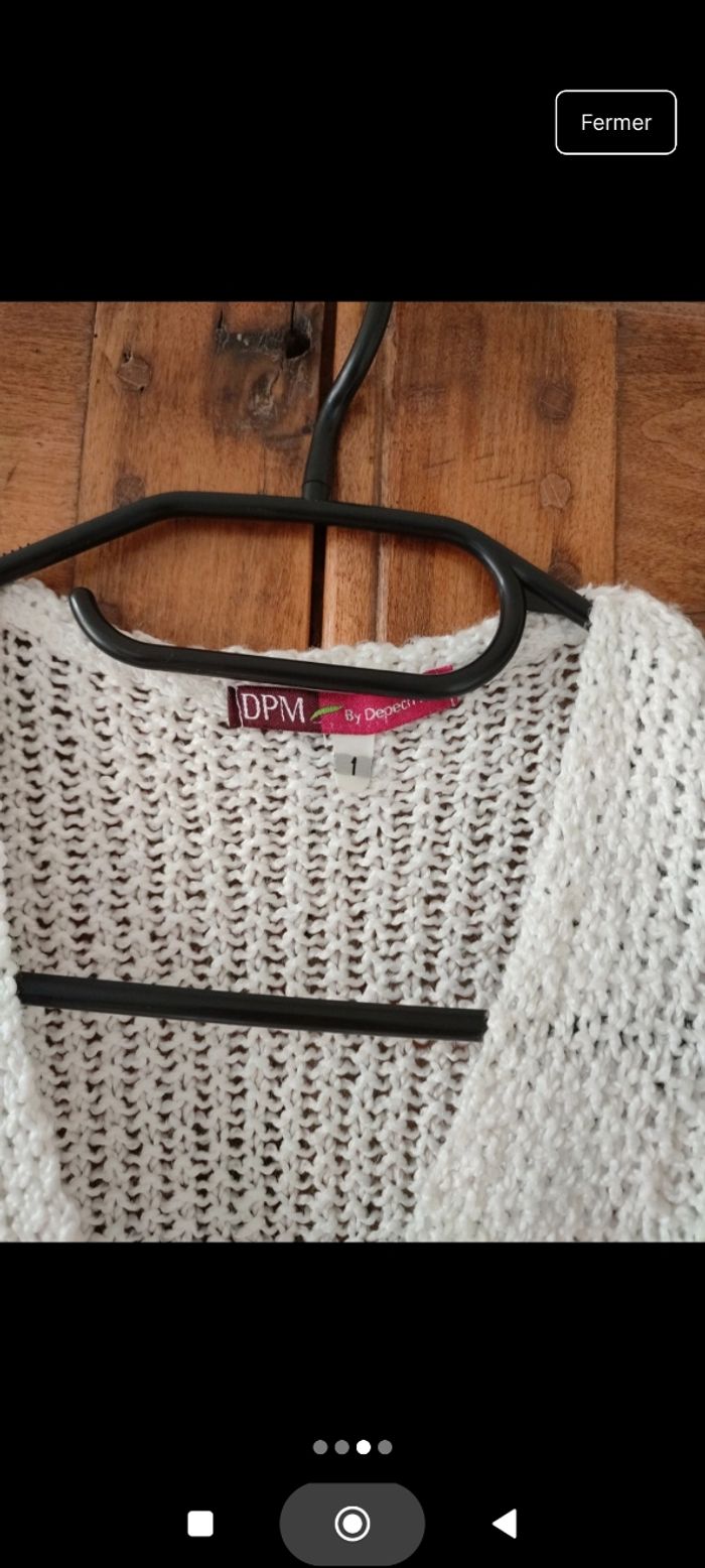 Joli cardigan blanc - photo numéro 3