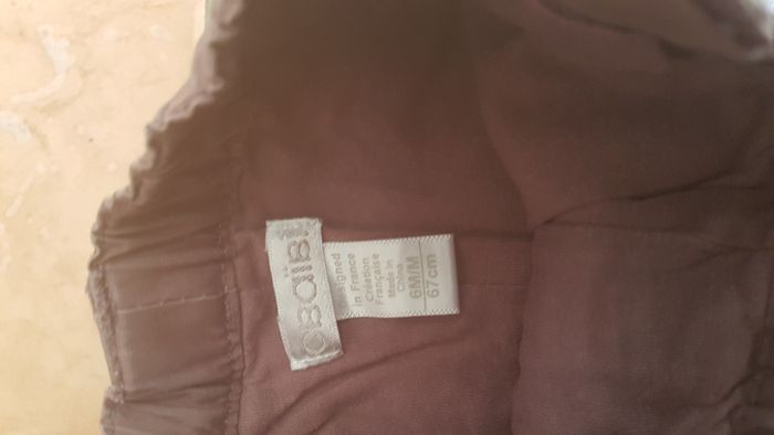 Pantalon cargo bébé fille 6 mois marron Obaïbi - photo numéro 2