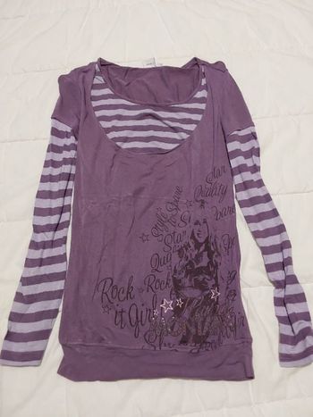 Maillot manche longue fille taille 12ans