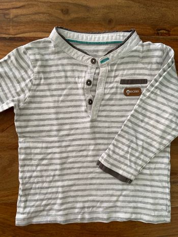 T-shirt col tunisien Ml