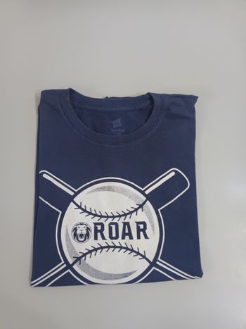 Tee-shirt vintage baseball ROAR couleur bleu taille M