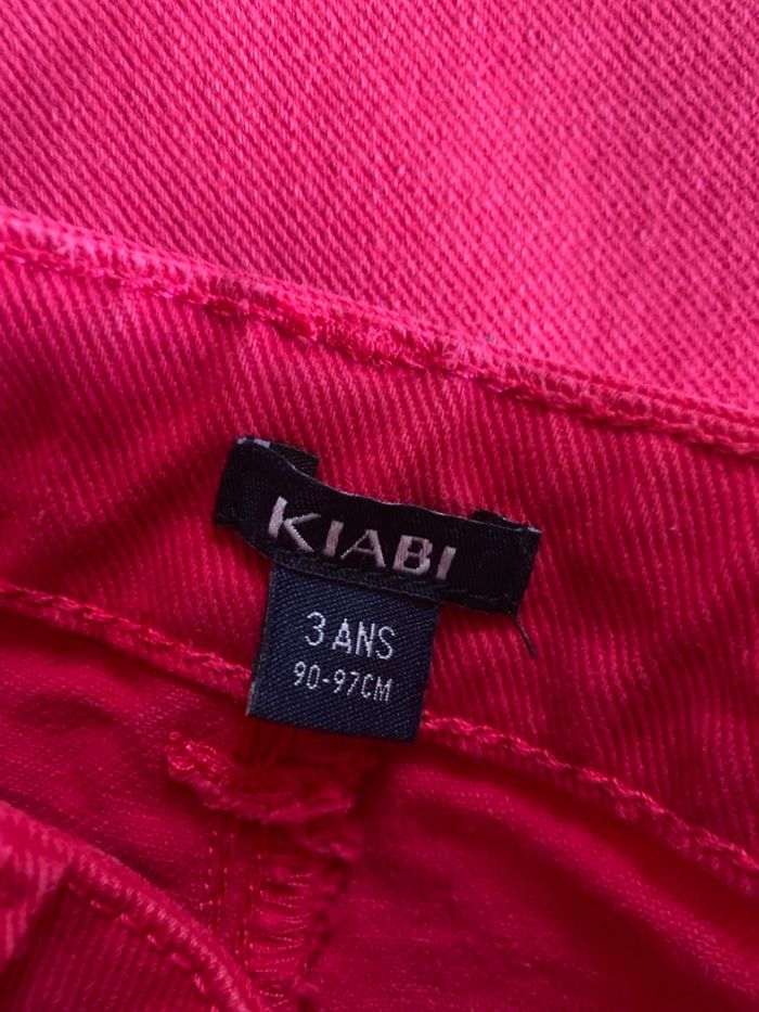 Pantalon jeans fuschia 3 ans kiabi - photo numéro 5