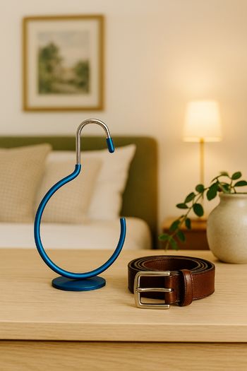 👔 Porte-Ceinture / Porte-Accessoires Bleu Métallisé 👗