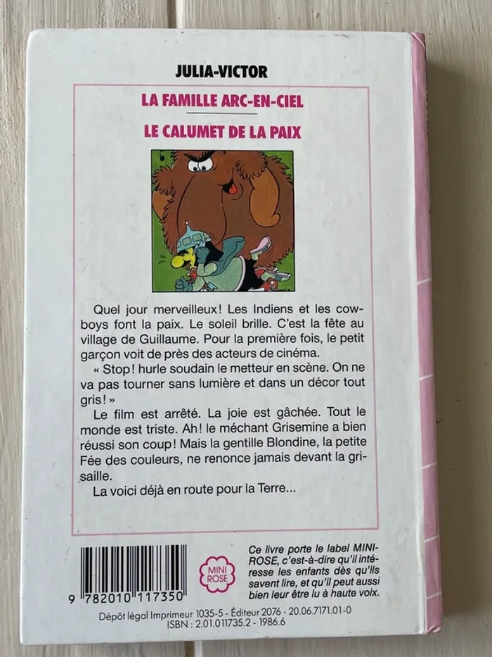 Livre Bibliothèque Rose Rainbow Brite La Famille Arc en Ciel (1986) - photo numéro 2