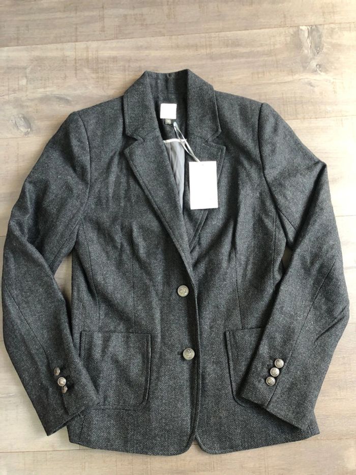 Blazer veste en tweed neuve Somewhere taille 36 grise