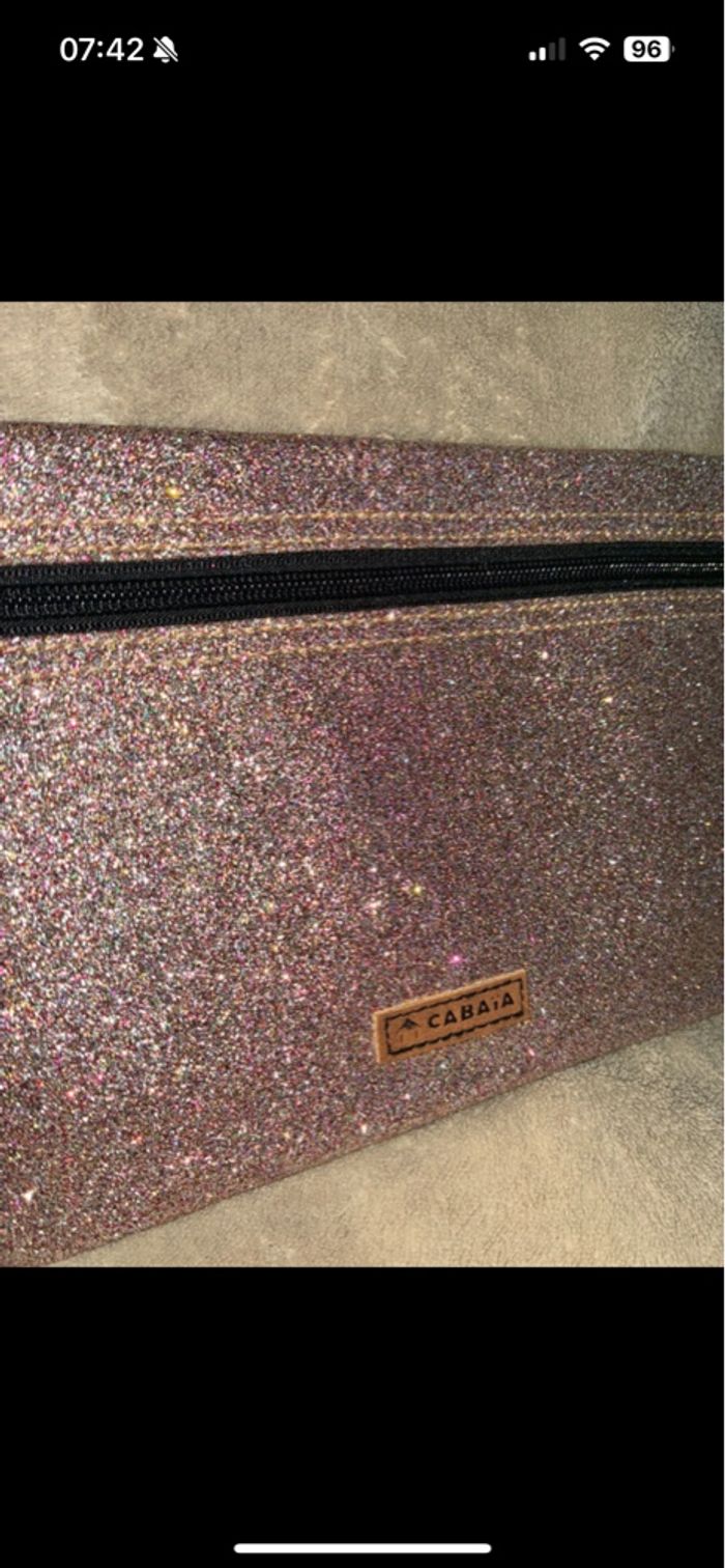 Pochette Noël pain d’épice glitter