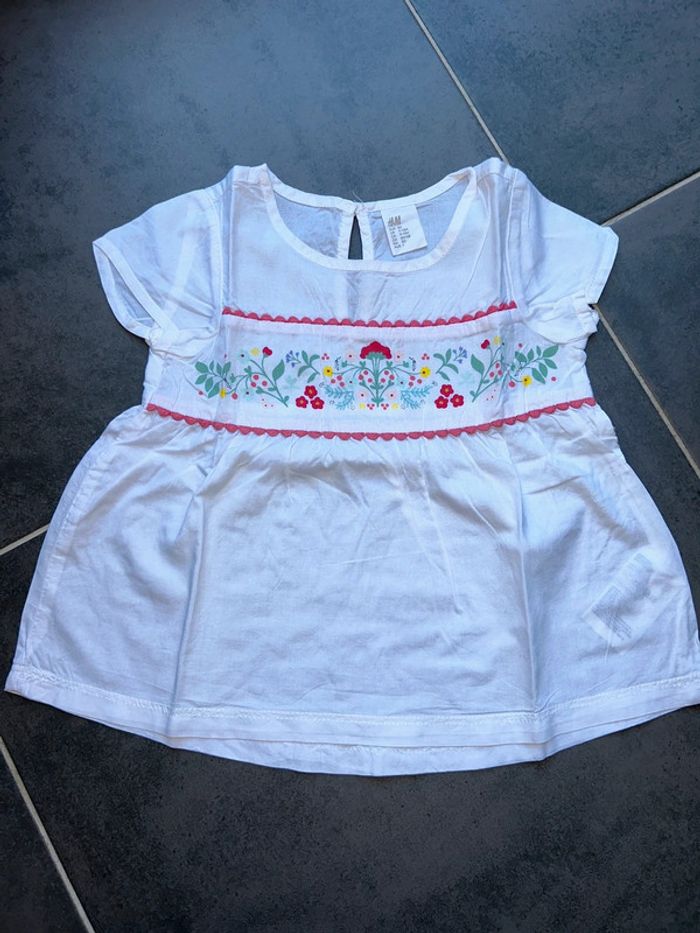 Blouse chemisier léger manches courtes bébé fille H&M