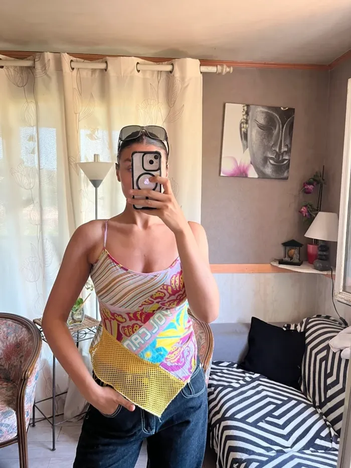 Top débardeur coquette diesel vintage y2k rétro 2000yer