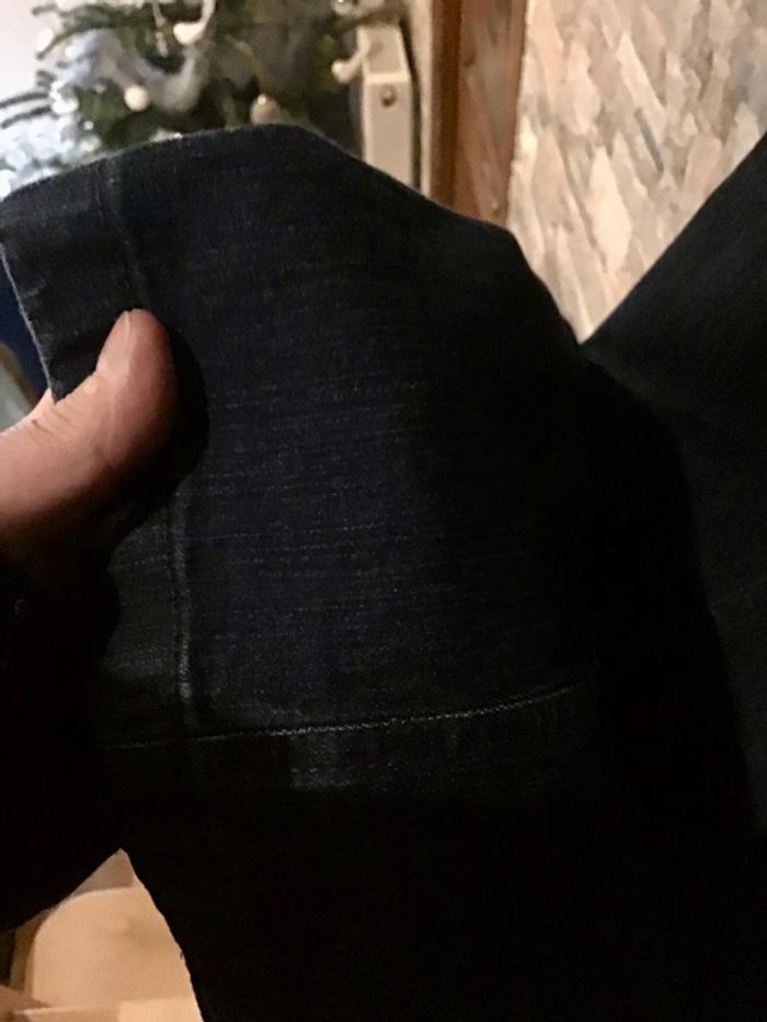 Jeans jambe large de taille 38 marine marque Refa - photo numéro 3