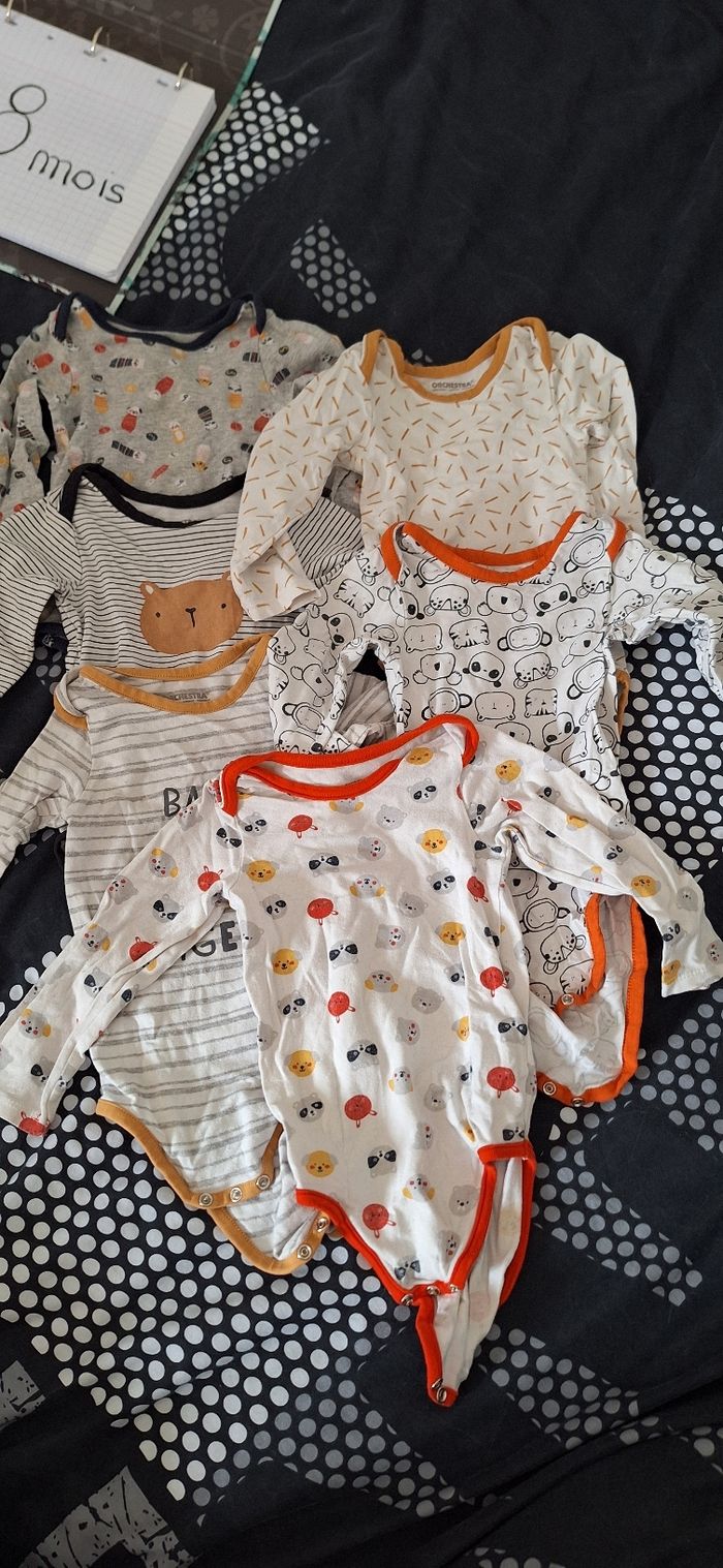 Lot de 13 bodys manche longues taille 18 mois - photo numéro 4