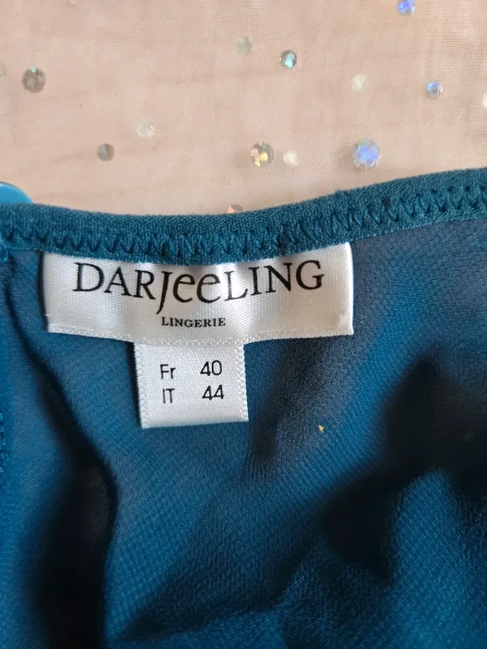 Nuisette Darjeeling vert foncé&bleu taille 40 - photo numéro 4
