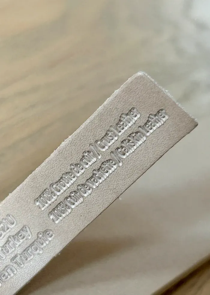 Ceinture Caroll en daim beige – Modèle Loumia - photo numéro 4