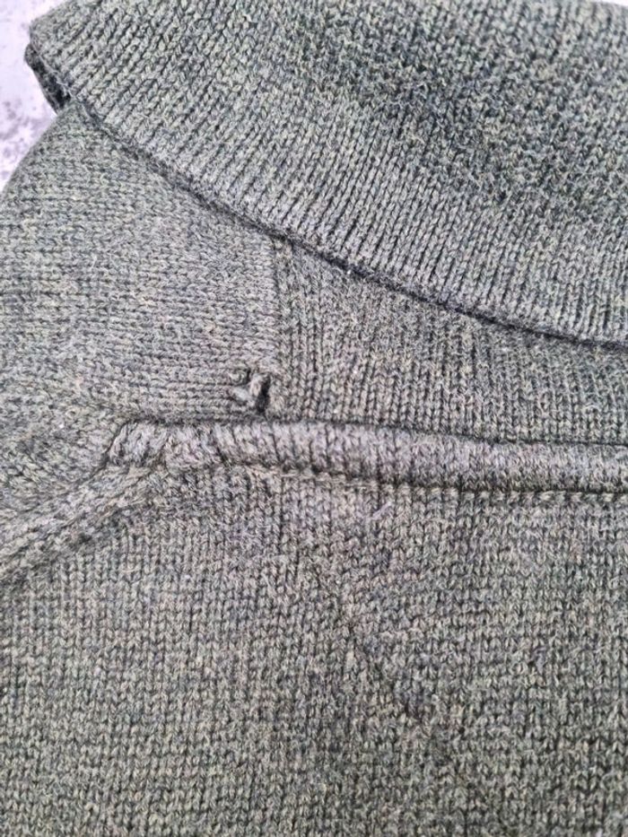 Pull col châle Tommy Hilfiger kaki L Hommes - photo numéro 12
