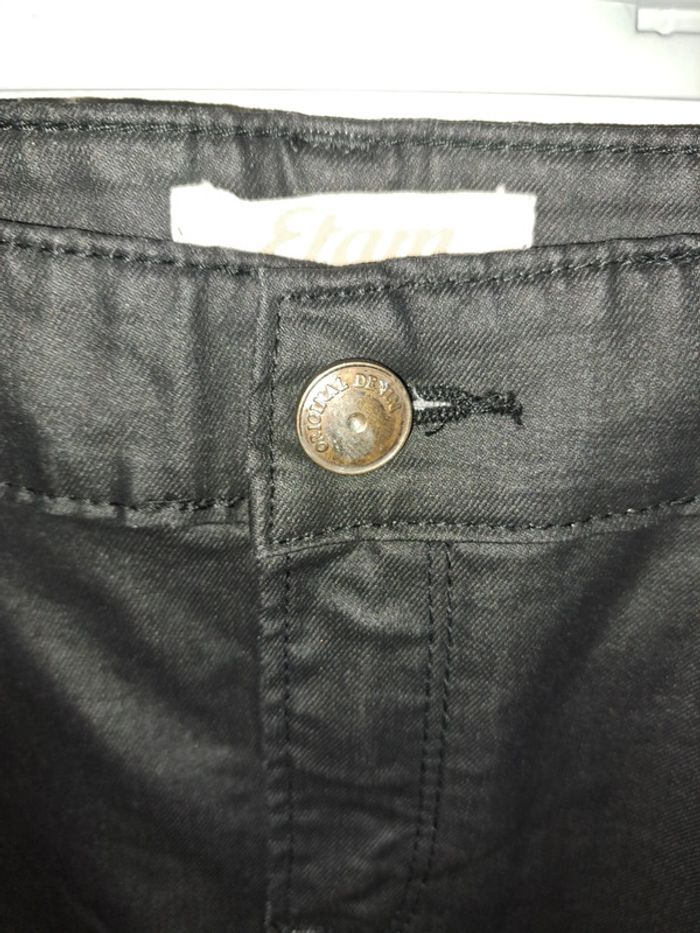 Jupe courte noire style jean 40 etam - photo numéro 6