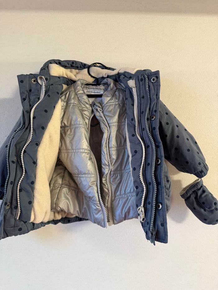 Manteau doudoune fille 9/12 mois - photo numéro 3