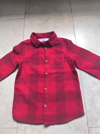 Chemise rouge garçon  