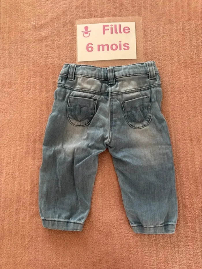 Pantalon jean 6 mois - photo numéro 2