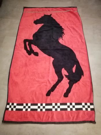 serviette rouge et noire