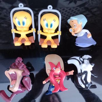 Lot de 6 figurines, personnages Looney Tunes
