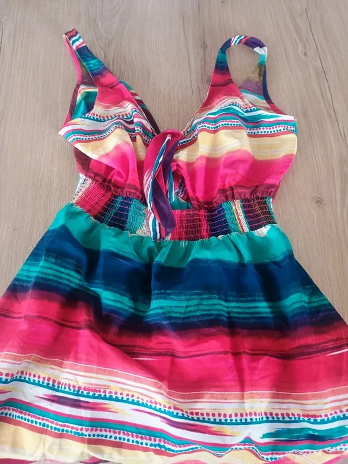 Robe dos nue multicolore TU - photo numéro 3
