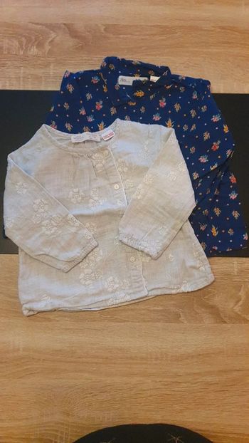 Lot de 2 blouses 18-24 mois