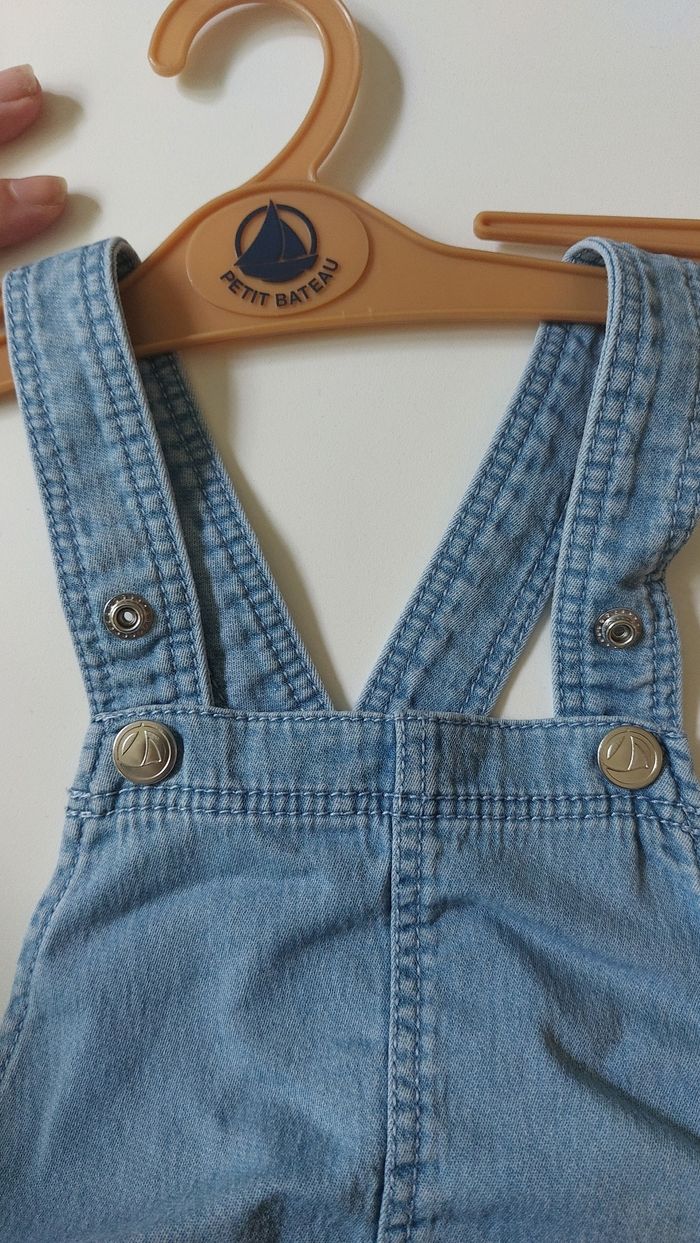 Salopette en jeans petit bateau taille 3 ans - photo numéro 4