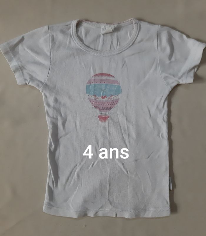 Maillot de corps manches courtes - montgolfière - absorba - 4 ans - photo numéro 1