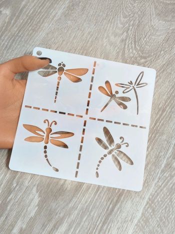Pochoir libellules