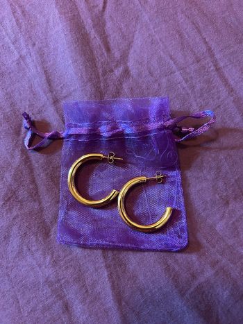 Créoles ouverte en acier inoxydable