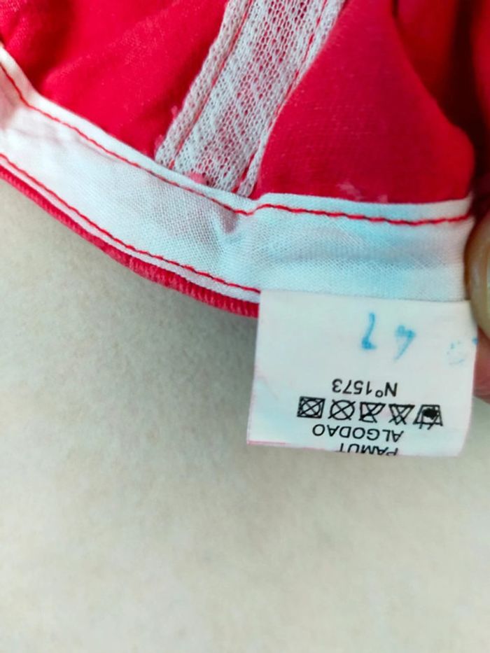 Casquette rouge oursons brodés – 47 cm - 2 exemplaires - photo numéro 8
