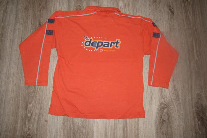 POLO A MANCHES LONGUES ORANGE GARÇON - CATIMINI - 8 ANS - n°02 - photo numéro 3