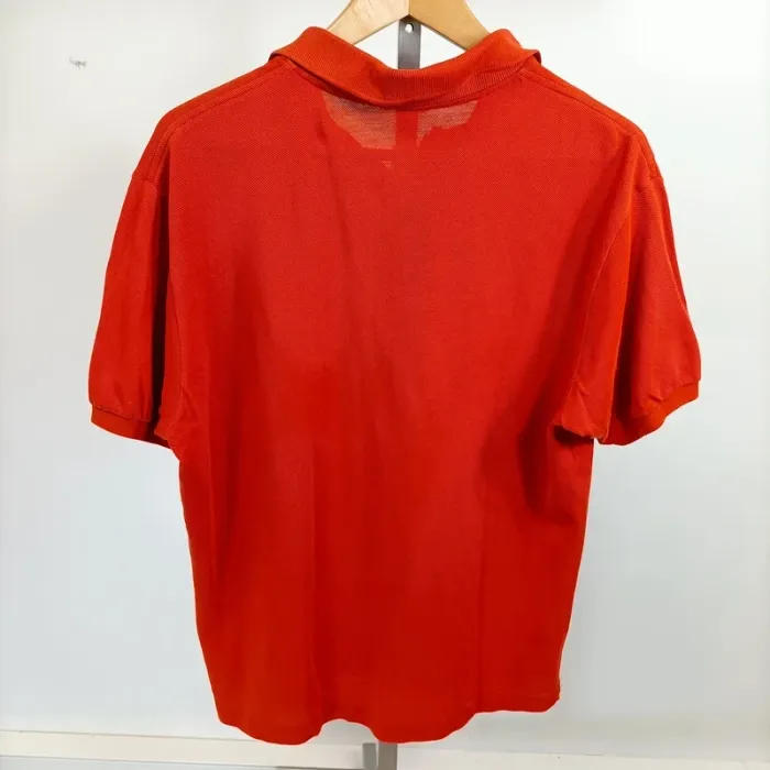 Polo orange Lacoste à bouton homme manches courtes taille L 5 - photo numéro 2