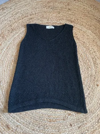 Débardeur en maille pailletée