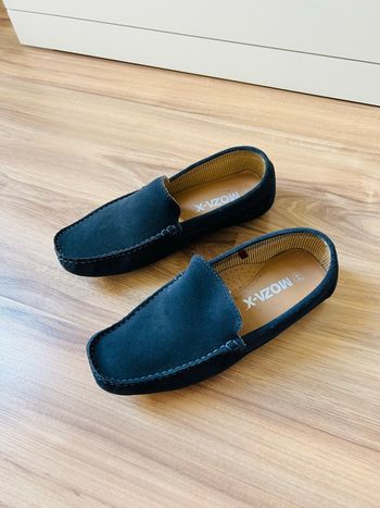 Mocassins en Daim Bleu marine Homme Moza X Pointure 44