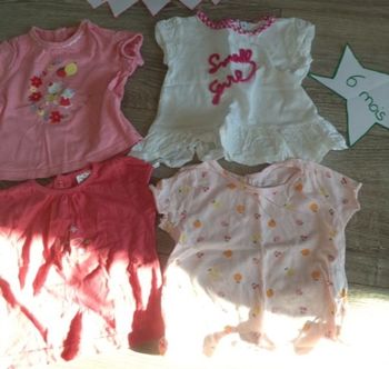 Lot 4 tee-shirts 6 mois