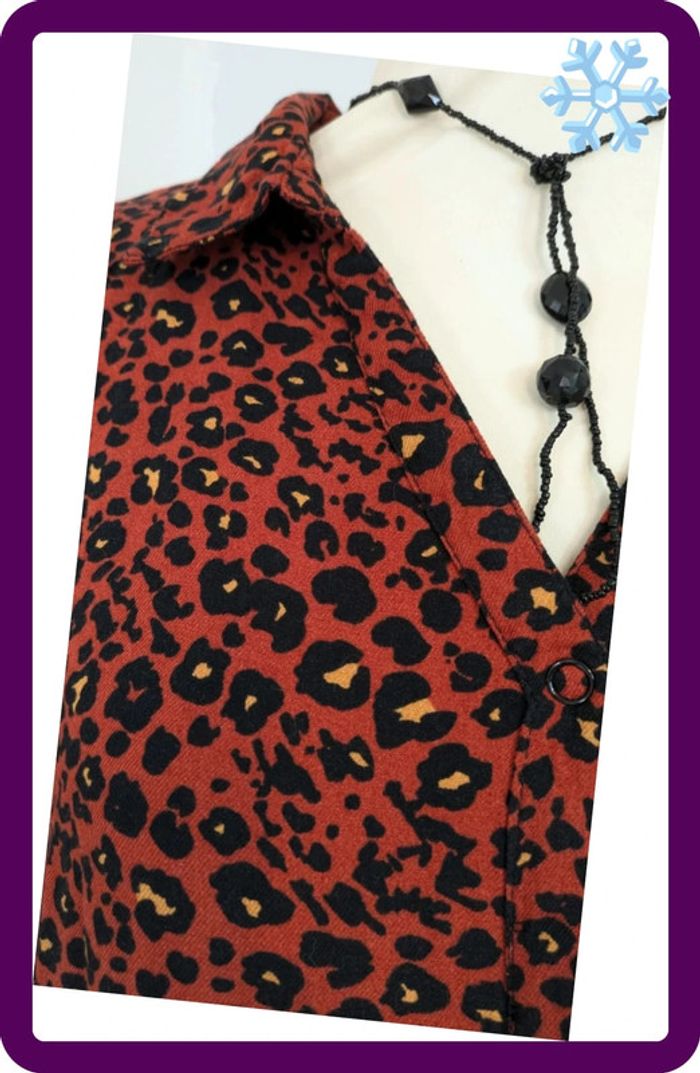 Robe d'hiver léopard pour automne ou hiver - photo numéro 4