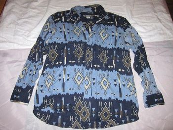 Chemise Naf Naf Coton Taille 2-3 Bleu