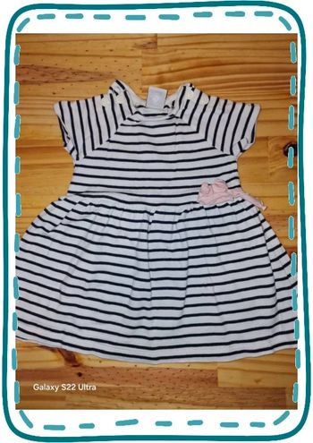 Robe type marinière 6 mois