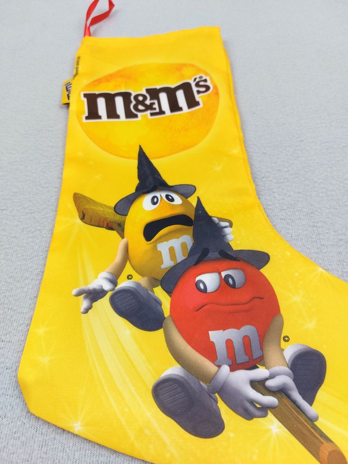 M&M's Chaussette publicitaire, botte à suspendre cheminée Halloween, Noël NEUF mars 2021 - photo numéro 2