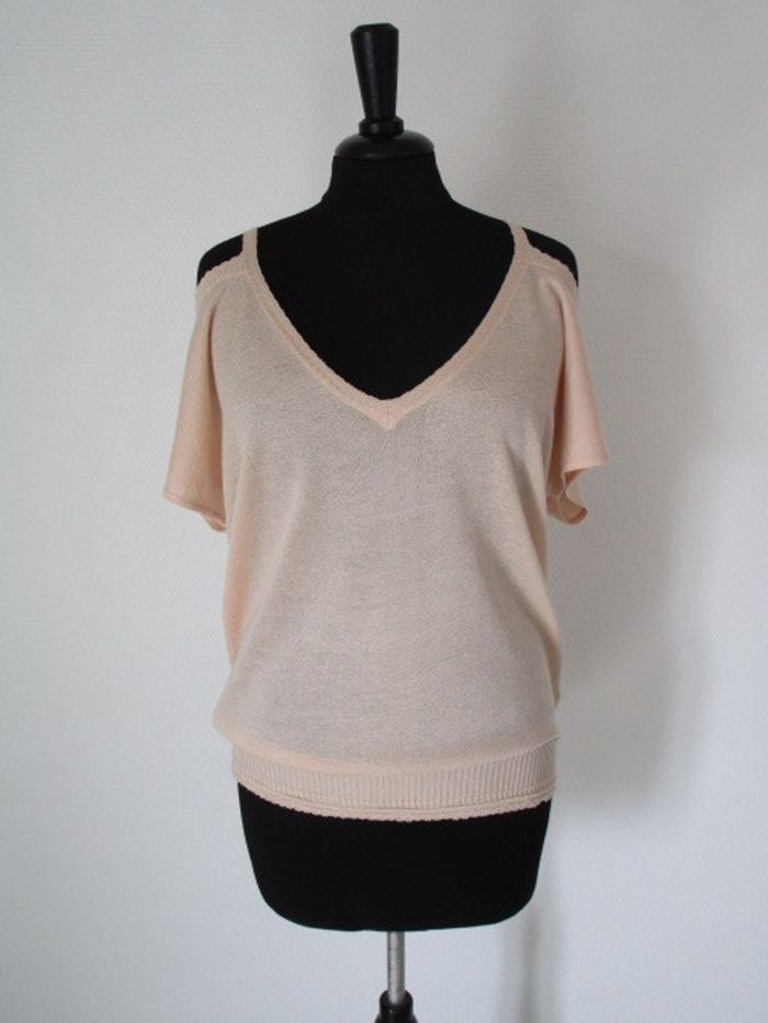 Fin pull épaules dénudées Grain de Malice S 36 NEUF