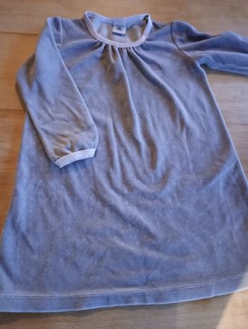 Chemise de nuit Petit bateau velours 4 ans