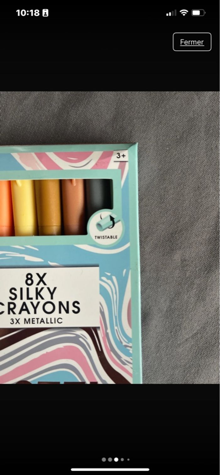 Crayons pastel Silky métalliques x8 - photo numéro 3