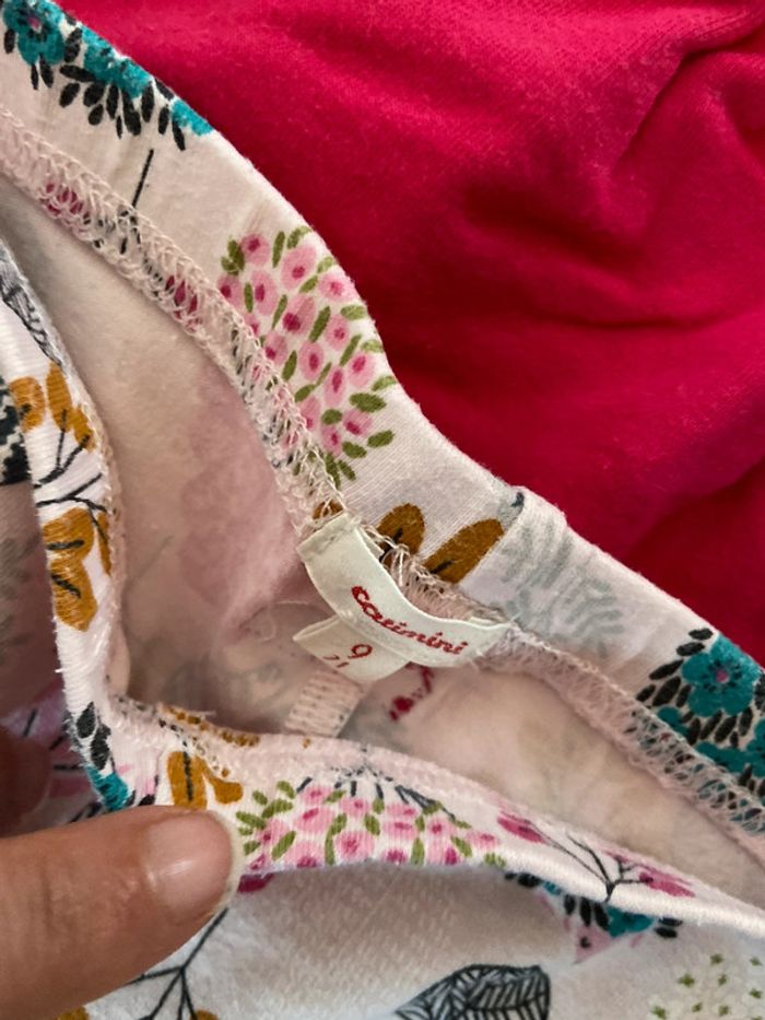 Ensemble robe tunique legging neuf catimini 9 mois - photo numéro 3