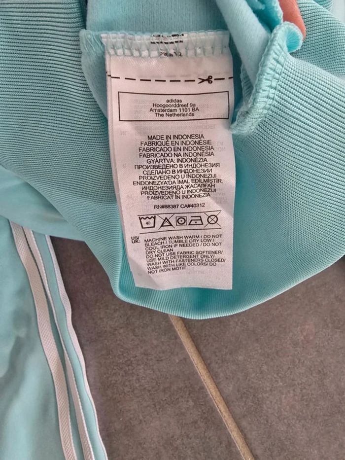 Ensemble jogging adidas turquoise - photo numéro 3