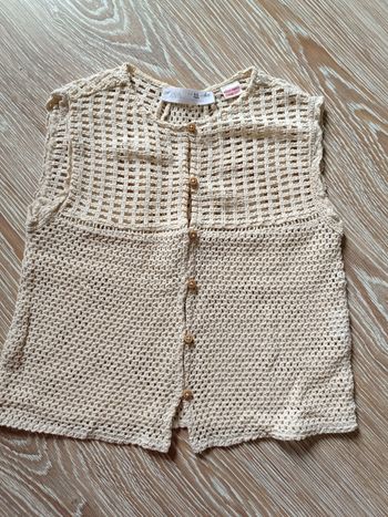 Gilet crochet zara 5 ans